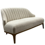 Inga Settee Chair - Brown / Oatmeal