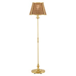 Deauville Floor Lamp - Polished Brass / Natural