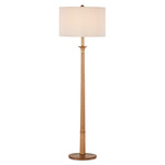 Mitford Floor Lamp - Natural / Off White