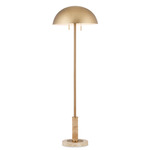 Miles Floor Lamp - Brass/ Natural / Brass