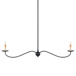 Saxon Linear Chandelier - Black