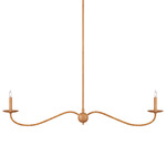 Saxon Linear Chandelier - Rattan