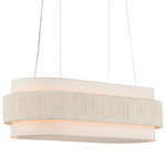 Monreale Linear Chandelier - Sugar White / White