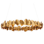 English Chandelier - Gold Leaf