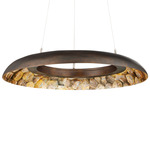 Tairagai Chandelier - Bronze Gold / Natural