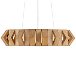 Plunge Chandelier - Brass / Toffee