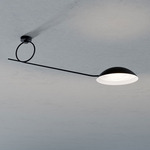 Spring Ceiling Light - Black / White