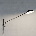 Spring Plug-In Wall Light - Black / White