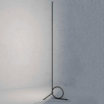 Spring Floor Lamp - Black / White