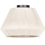Lanier Ceiling Light Fixture - Natural Wood / Cream
