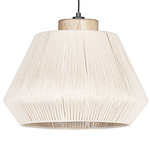 Lanier Pendant - Black / Cream