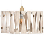 Macclenny Pendant - Brushed Brass / Beige