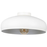 Mogano Ceiling Flush Mount - White / White / White
