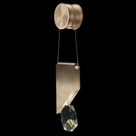 Aria Slab Wall Sconce - Soft Ombre Bronze / Crystal