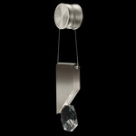 Aria Slab Wall Sconce - Soft Ombre Silver / Crystal