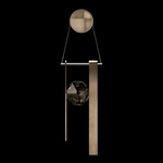 Aria Bar Wall Sconce - Soft Ombre Bronze / Crystal
