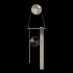 Aria Bar Wall Sconce - Soft Ombre Silver / Crystal