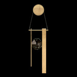 Aria Bar Wall Sconce - Brushed Gold / Crystal