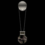 Aria Drop Wall Sconce - Soft Ombre Silver / Crystal