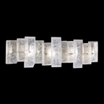 Lunea Bathroom Vanity Light - Silver Leaf / Crystal