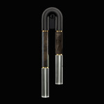 Antonia Wall Sconce - Black / Brass / Charcoal / Clear