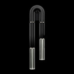 Antonia Wall Sconce - Black / Nickel / No Skin / Clear