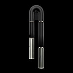 Antonia Wall Sconce - Black / Nickel / No Skin / Clear