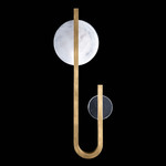 Selene Wall Sconce - Gold Leaf / Clear / White