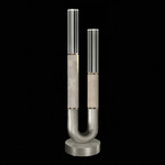 Antonia Table Lamp - Silver Leaf / Nickel / Smoke / Clear
