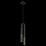 Antonia Pendant - Black / Brass / Charcoal / Clear