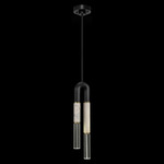 Antonia Pendant - Black / Brass / Smoke / Clear