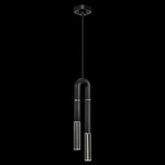 Antonia Pendant - Black / Nickel / No Skin / Clear