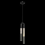 Antonia Pendant - Black / Nickel / Smoke / Clear