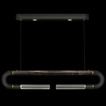 Antonia Linear Pendant - Black / Brass / Charcoal / Clear