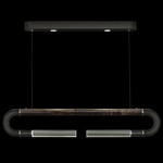 Antonia Linear Pendant - Black / Nickel / Charcoal / Clear