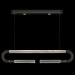 Antonia Linear Pendant - Black / Nickel / Smoke / Clear