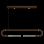 Antonia Linear Pendant - Bronze / Nickel / No Skin / Clear