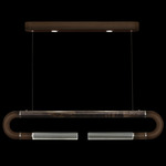 Antonia Linear Pendant - Bronze / Nickel / Charcoal / Clear