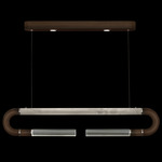 Antonia Linear Pendant - Bronze / Nickel / Smoke / Clear