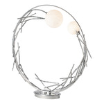 Brindille Ring Table Lamp - Sterling / White