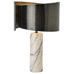 Zen Table Lamp - Marble Lilac / Ink