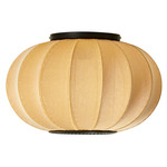 Knit Wit Round Ceiling Light - Matte Black / Sunrise