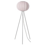 Knit Wit High Floor Lamp - Matte Black / Light Pink