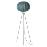 Knit Wit High Floor Lamp - Matte Black / Seagrass