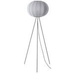 Knit Wit High Floor Lamp - Matte Black / Silver
