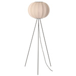 Knit Wit High Floor Lamp - Matte Black / Sandstone