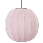 Knit Wit Round Pendant - Matte Black / Light Pink