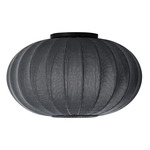 Knit Wit Round Ceiling Light - Matte Black / Black