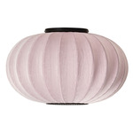 Knit Wit Round Ceiling Light - Matte Black / Light Pink