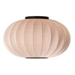 Knit Wit Round Ceiling Light - Matte Black / Sandstone